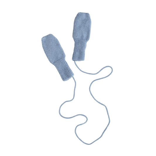 Hvid wantjes Fiza - Light Blue