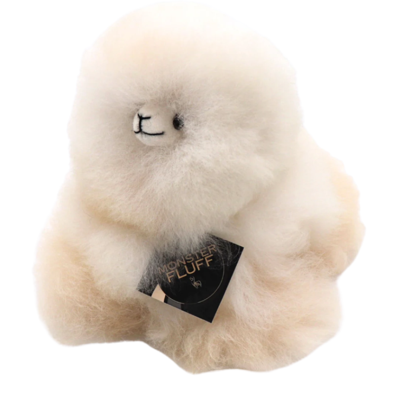 Inkari mini monsterfluff alpaca knuffel in de kleur sahara - de Wevershoek