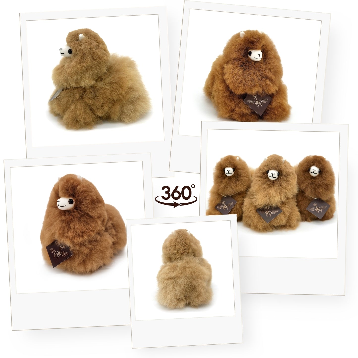 Inkari alpaca knuffel mini naturals - Hazelnut