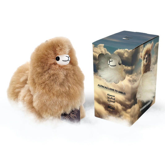 Inkari Alpaka Kuscheltier Mini Naturals - Blond