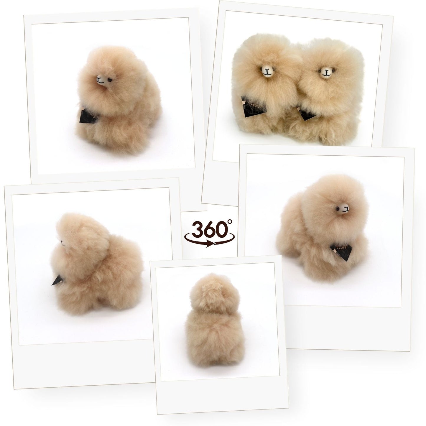 Inkari alpaca knuffel small monsterfluff - Blond