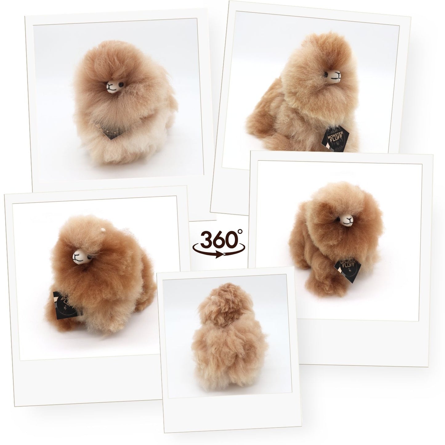 Inkari alpaca knuffel mini monsterfluff - Sandstone