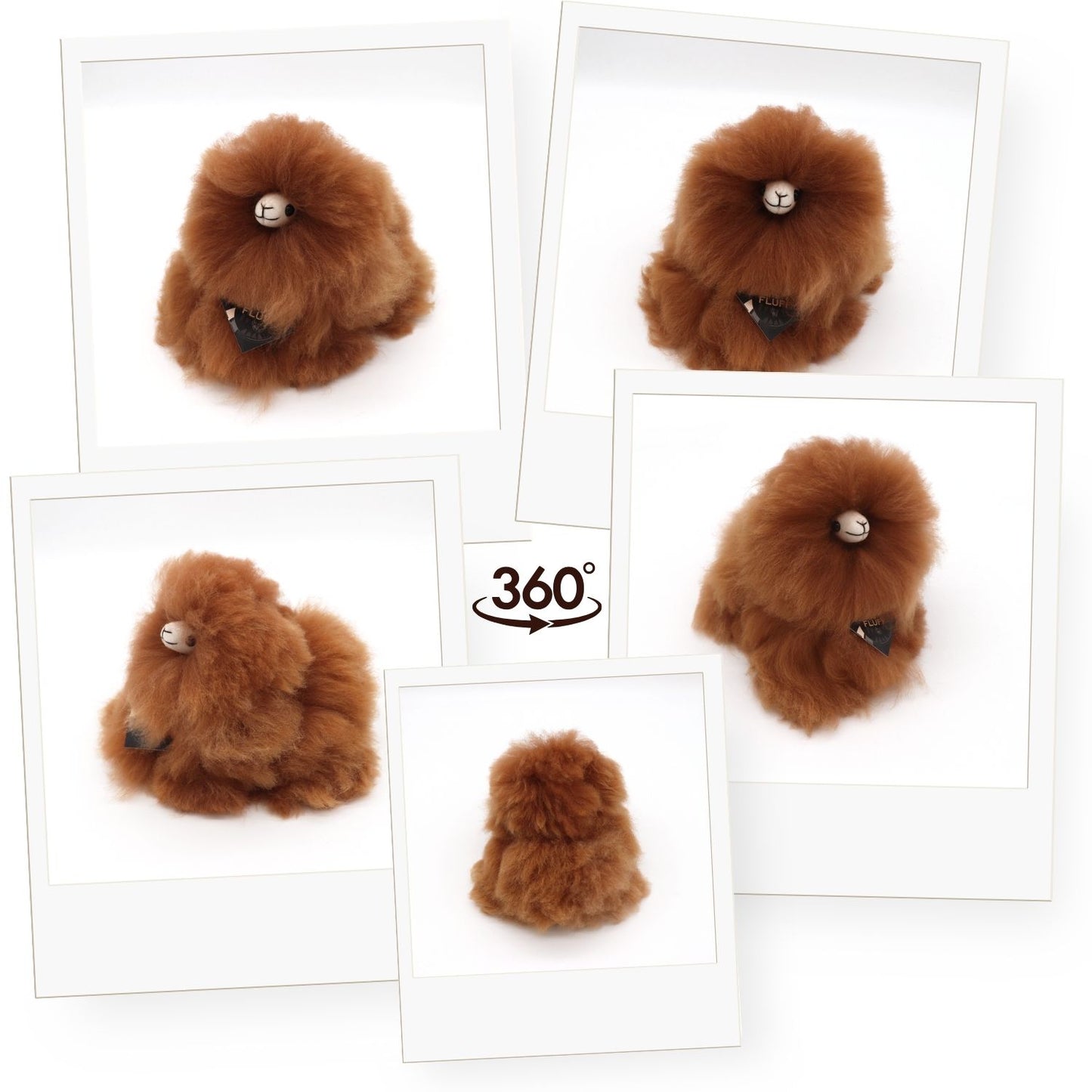 Inkari alpaca cuddly toy mini monster fluff - Sahara