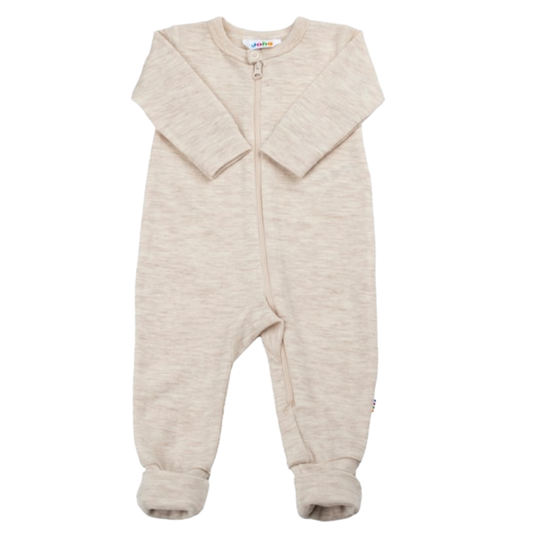 Joha merino wollen jumpsuit - Creme