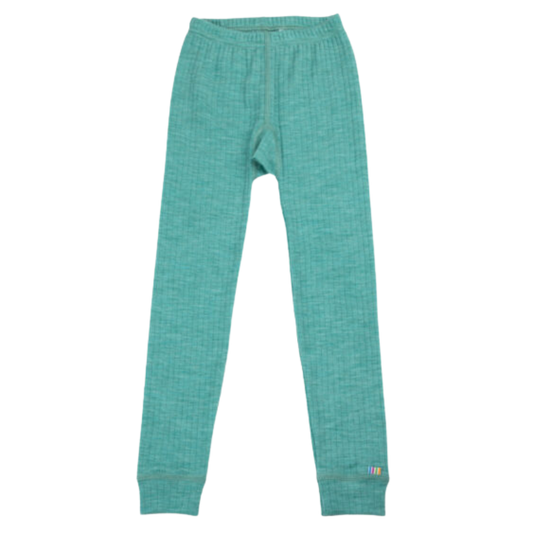 Joha merino wollen legging - Colourfull green