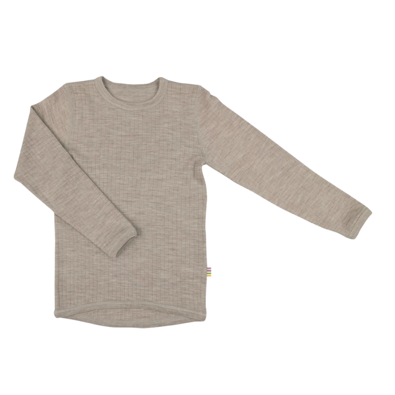 Joha merino wollen longsleeve - Sesam