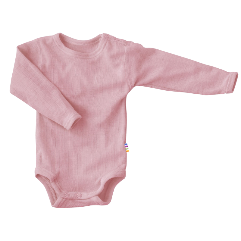 Joha merino wollen romper - Old rose