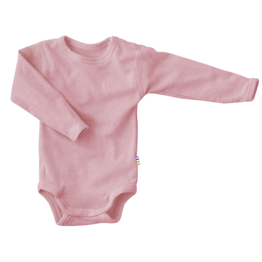 Joha merino wollen romper - Old rose