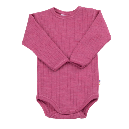 Joha merino wollen romper - Raspberry