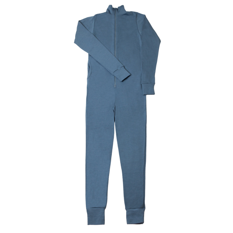 Joha merino wollen jumpsuit mannen - Blue horiz