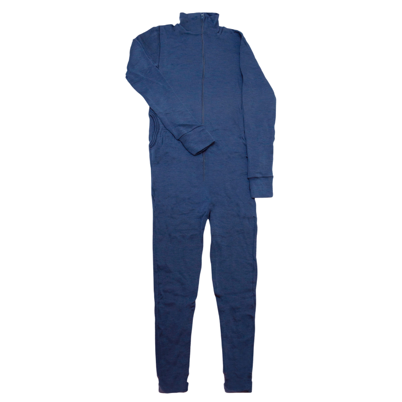 Woolen jumpsuit men - dark blue