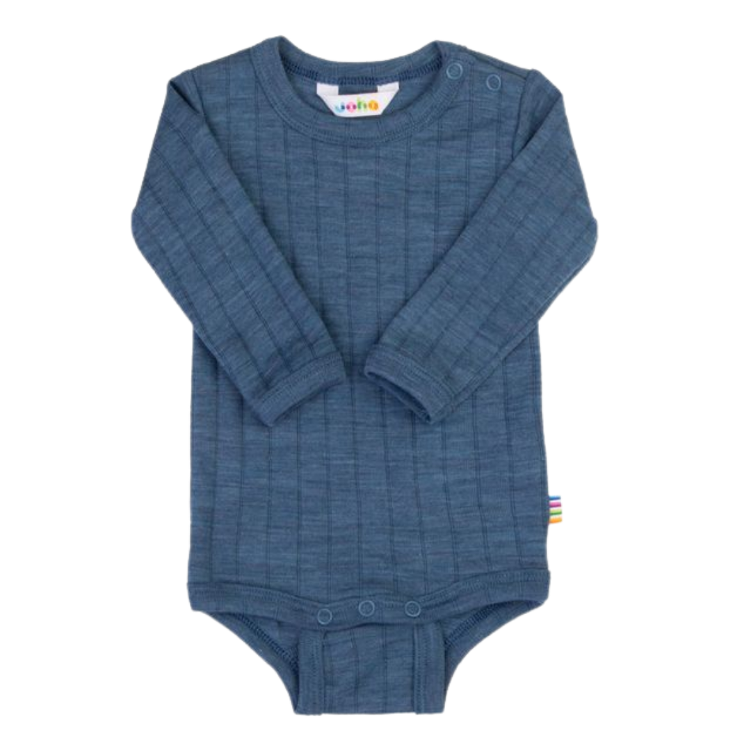 Joha wool/silk romper - Blue Melange