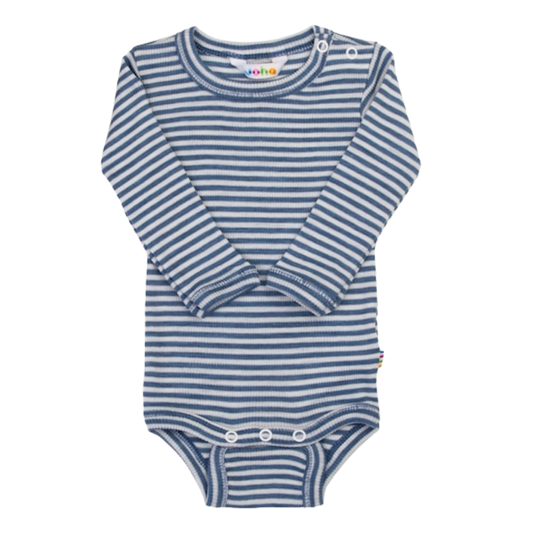 Joha wol/zijde romper - Blue