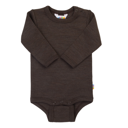 Joha wol/zijde romper - Dark Brown