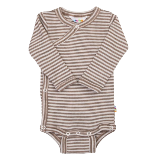 Joha wol/zijde wikkelromper - Dark Beige
