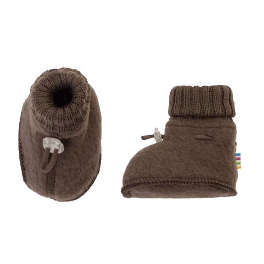 Joha wolfleece slofjes – Dark Brown