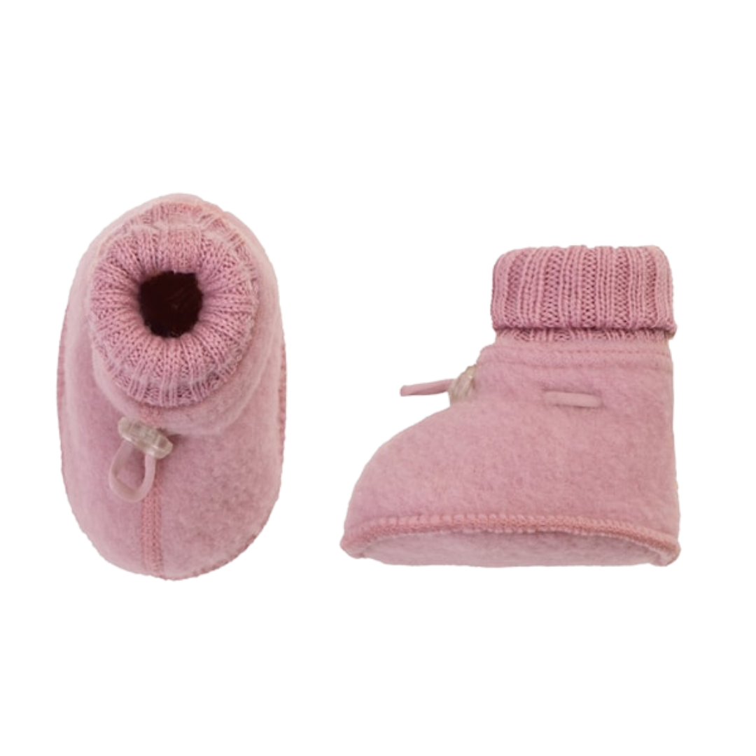 Joha wolfleece slofjes – Old Rose – Atelier de Wevershoek