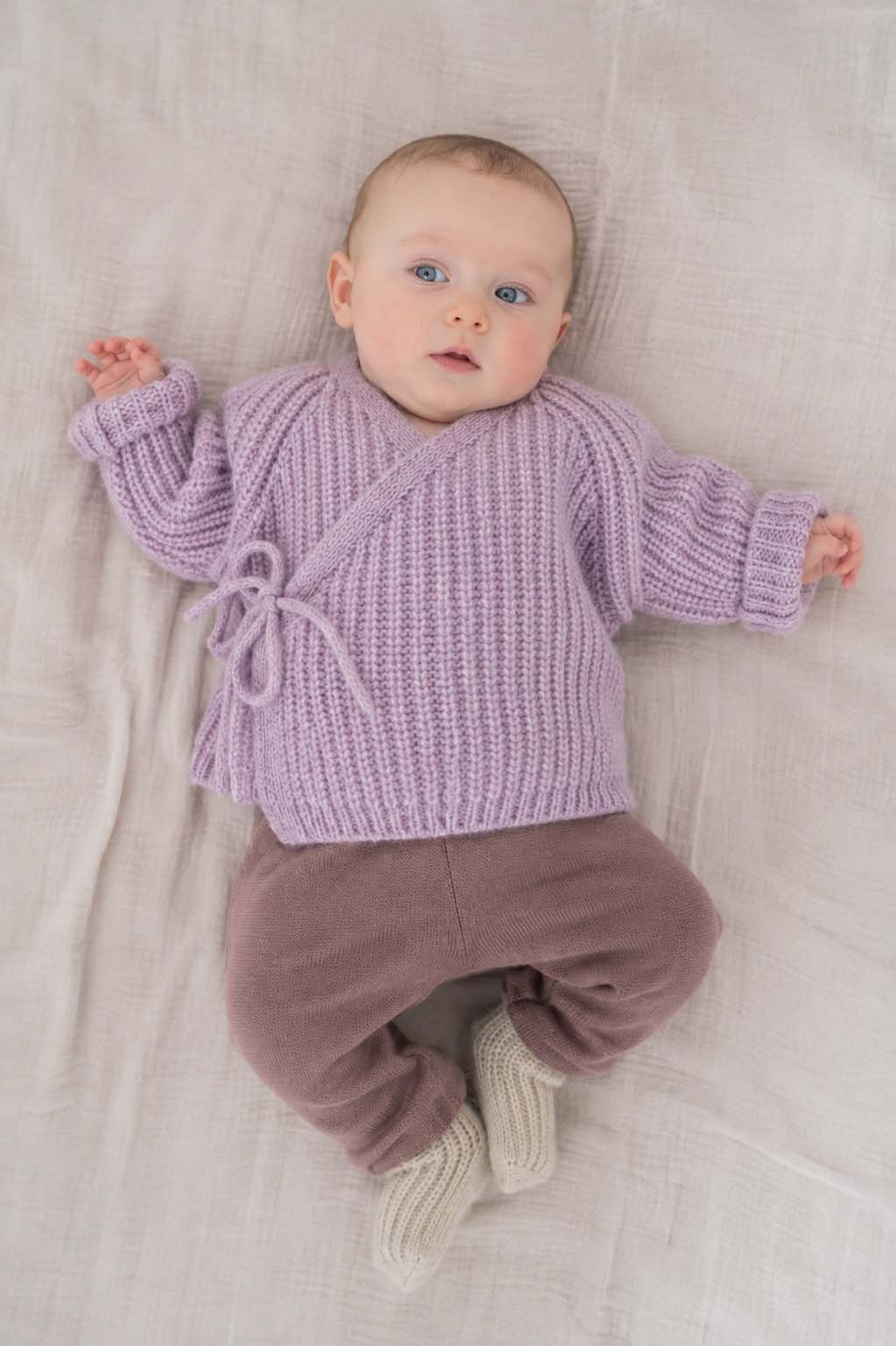 HALFEN alpaca baby wikkelvestje - Lilac