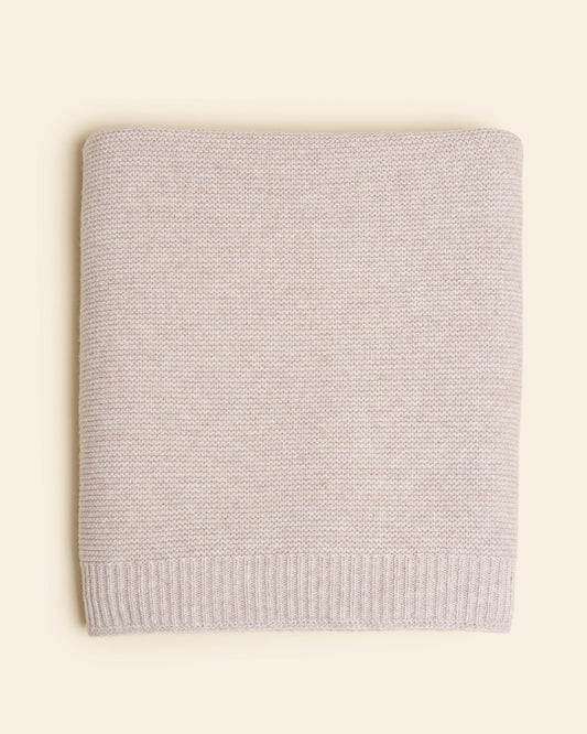 Hvid deken Katarina - Beige