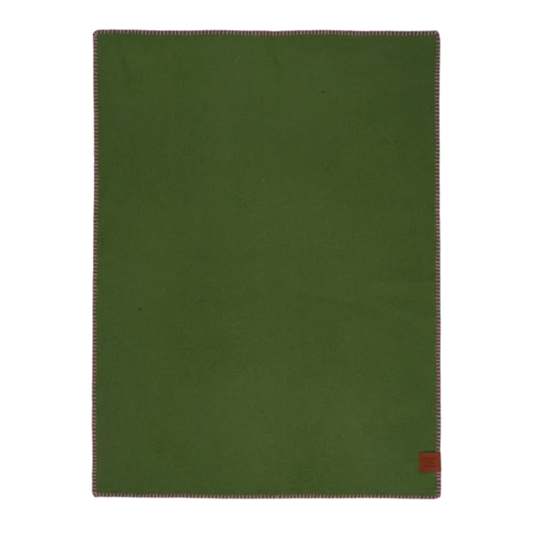 Klippan Babydecke aus Wolle, kuschelig - Grün/Rosa