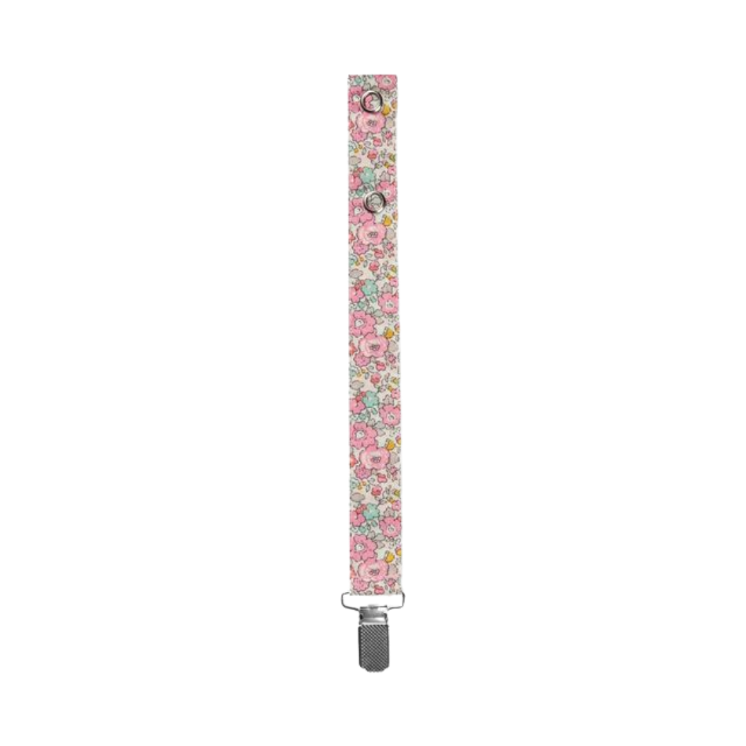 Lalaby katoenen speenkoord – Pink Betsy