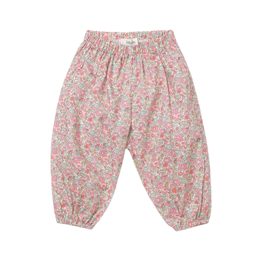 Lalaby Babyhose aus Baumwolle Pixie – Pink Betsy