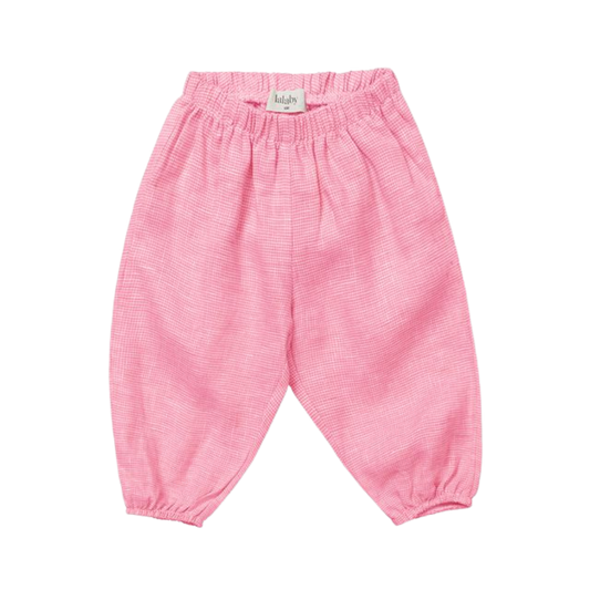 Lalaby Babyhose aus Baumwolle Pixie – Raspberry
