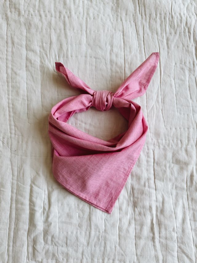 Lalaby katoenen bandana Vera – Raspberry