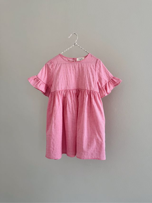 Lalaby Cotton Dress Viola – Raspberry
