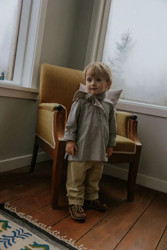 Lalaby katoenen mega corduroy kinder broekje Charlie – Olive