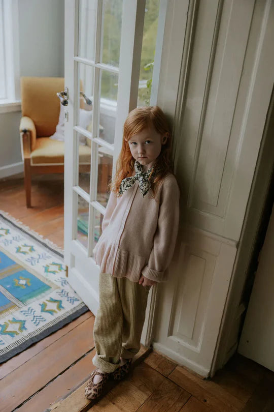 Lalaby katoenen mega corduroy kinder broekje Charlie – Olive