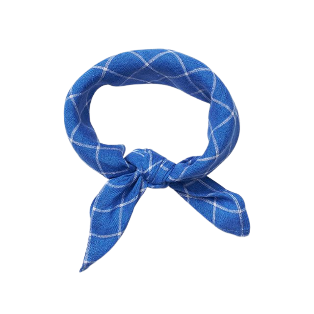 Lalaby linnen/katoenen bandana Eddie – Art Blue