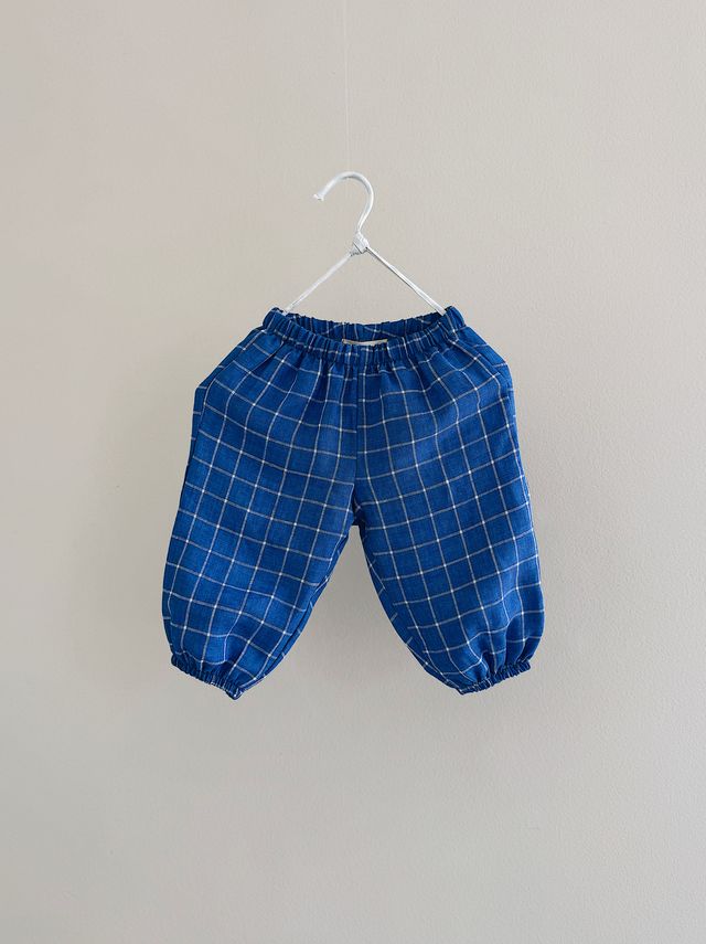 Lalaby Leinen-/Baumwoll-Babyhose Pixi – Art Blue