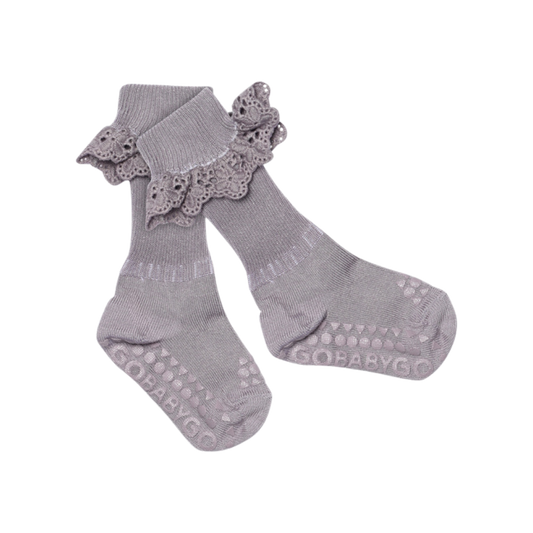 MP Denmark Antirutschsocken Spitze - Lavendelgrau