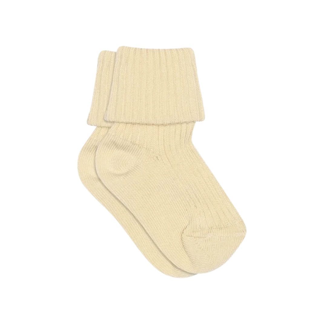 MP Denmark katoenen baby sokjes - Ecru
