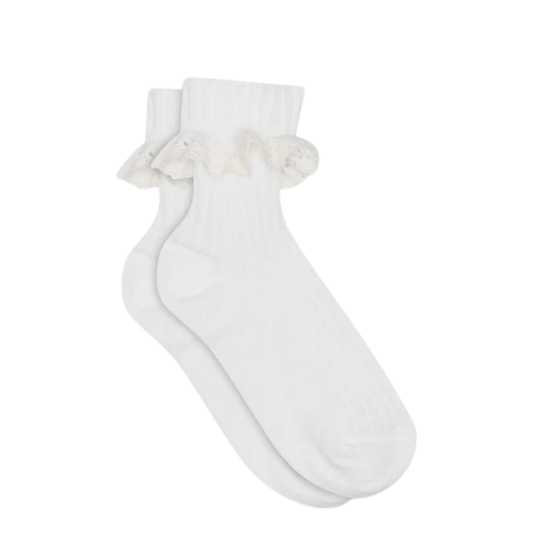 MP Denmark Julia sokjes kant - White