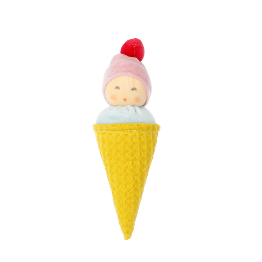 Hvid Teddy Tokki - Mokka