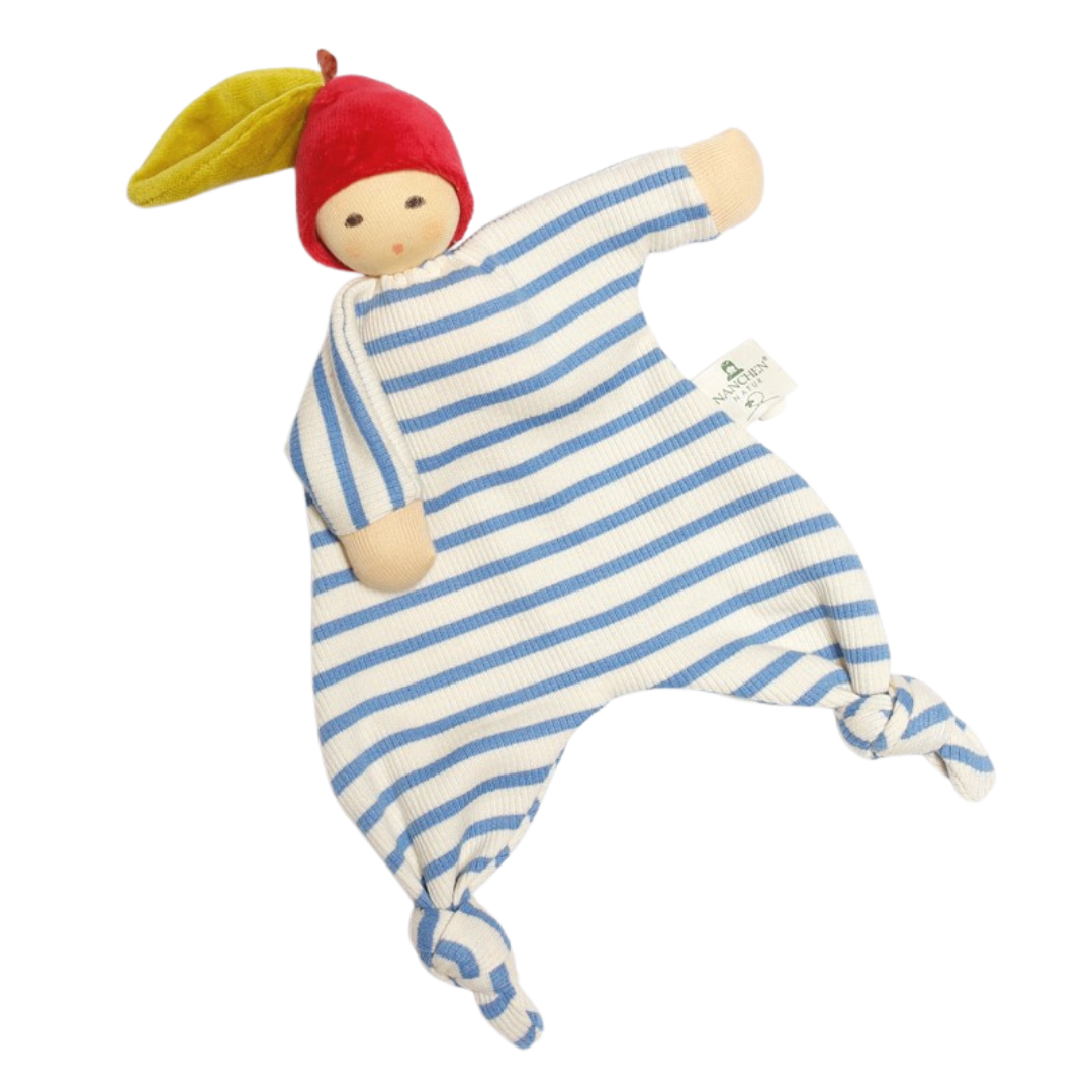 Nänchen Natural comforter blue striped - Kleiner Apfel