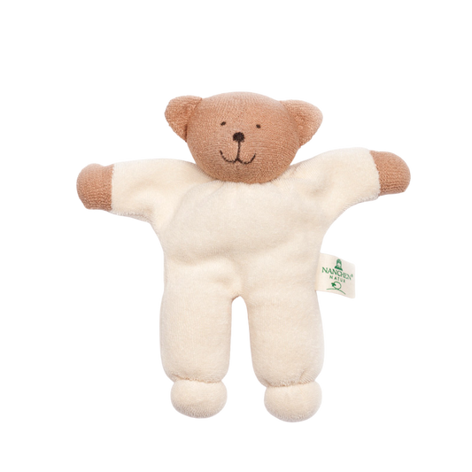 Hvid Teddy Tokki - Mokka