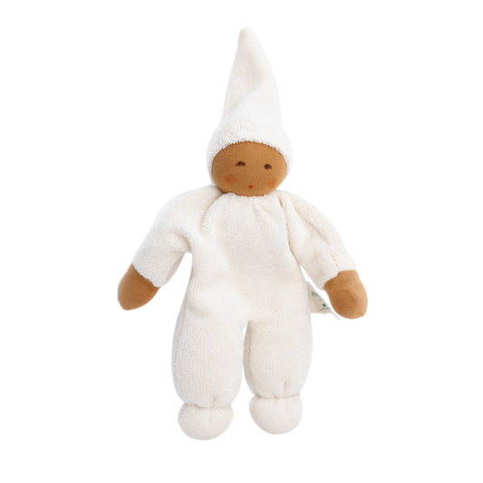 Hvid Teddy Tokki - Mokka