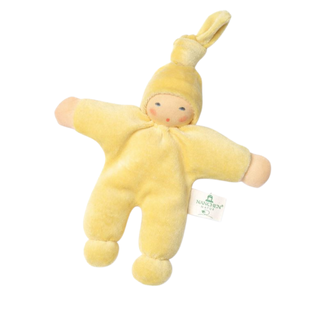 Nänchen Natur knuffelpopje Pimpel - Buttergelb