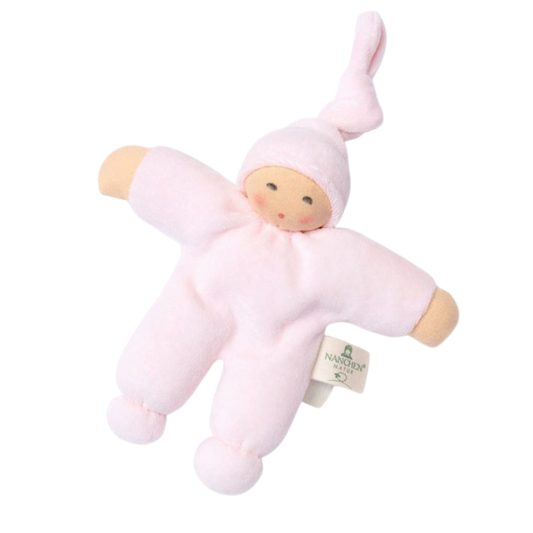 Nänchen Natur knuffelpopje Pimpel - Pastellrosa