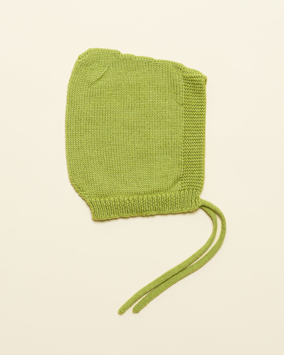 Hvid Pixie bonnet Isidor - Lime Pop