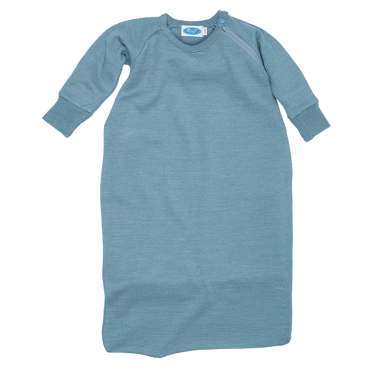 Reiff wol/zijde slaapzak met mouwen - Aqua