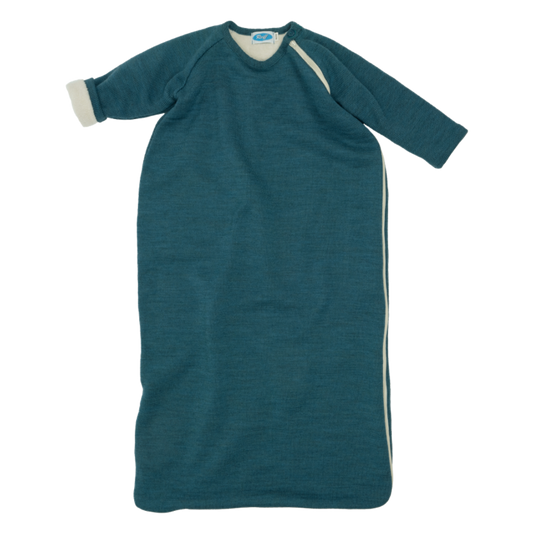 Reiff Wollschlafsack mit Ärmeln und Futter – Marineblau