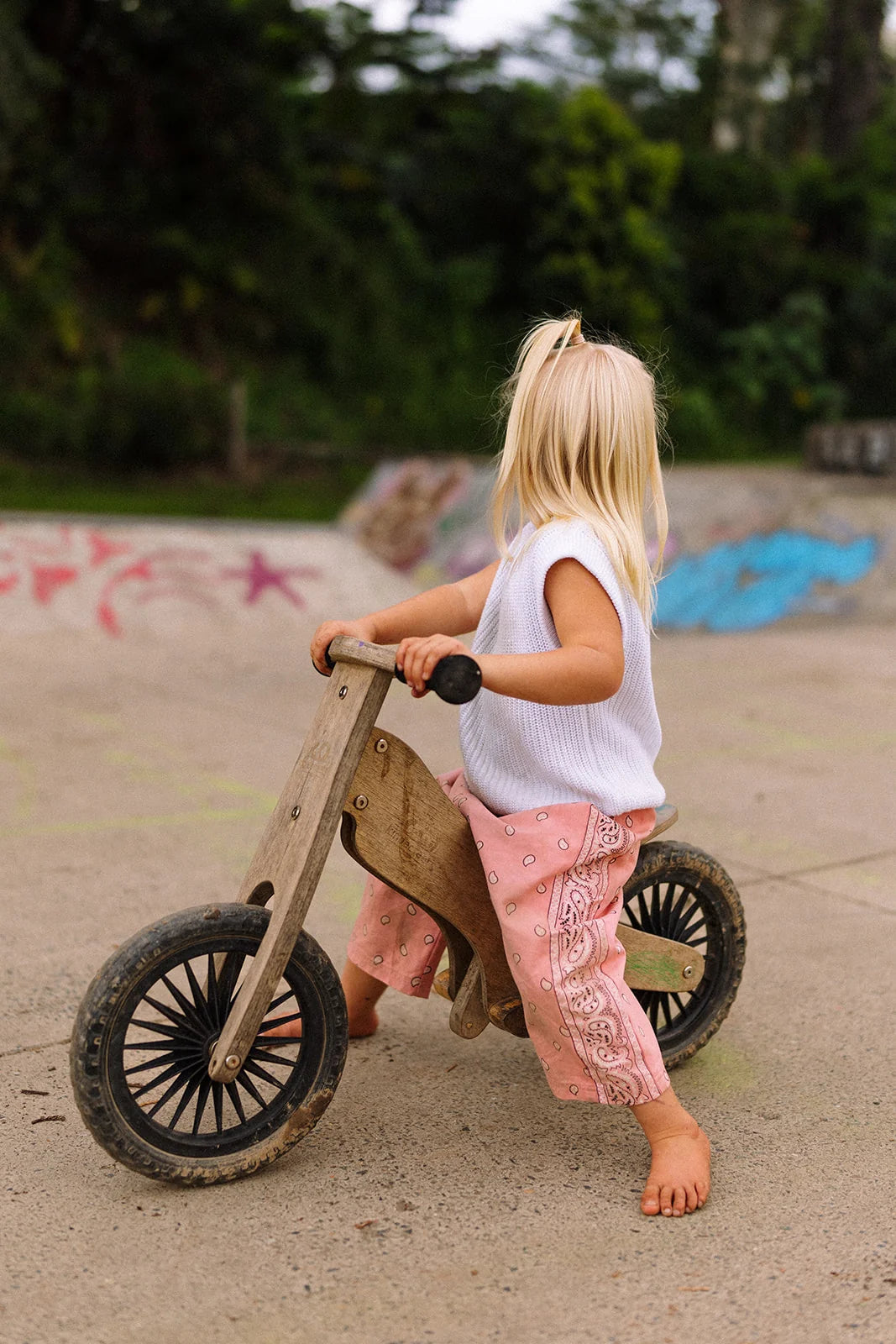 Rory George katoenen bandana broekje - Pink