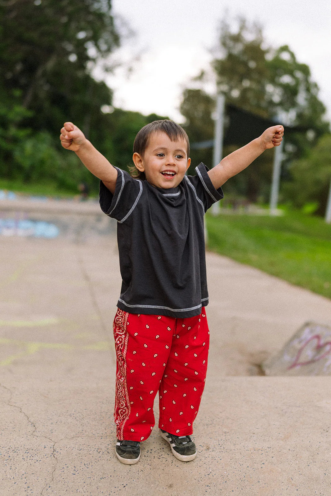 Rory George katoenen bandana broekje - Red