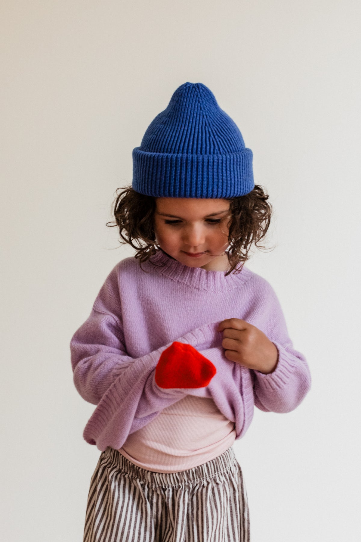 Hvid sweater Kasper - Petal