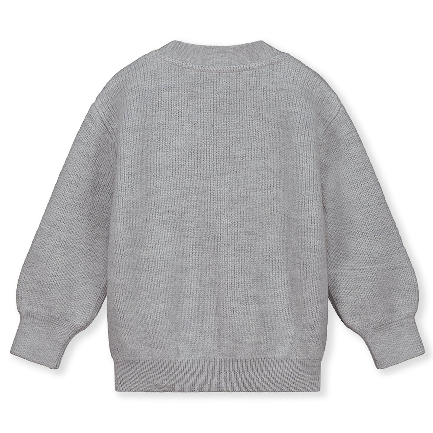 Gray Label gebreid wollen kindervest - Grey Melange