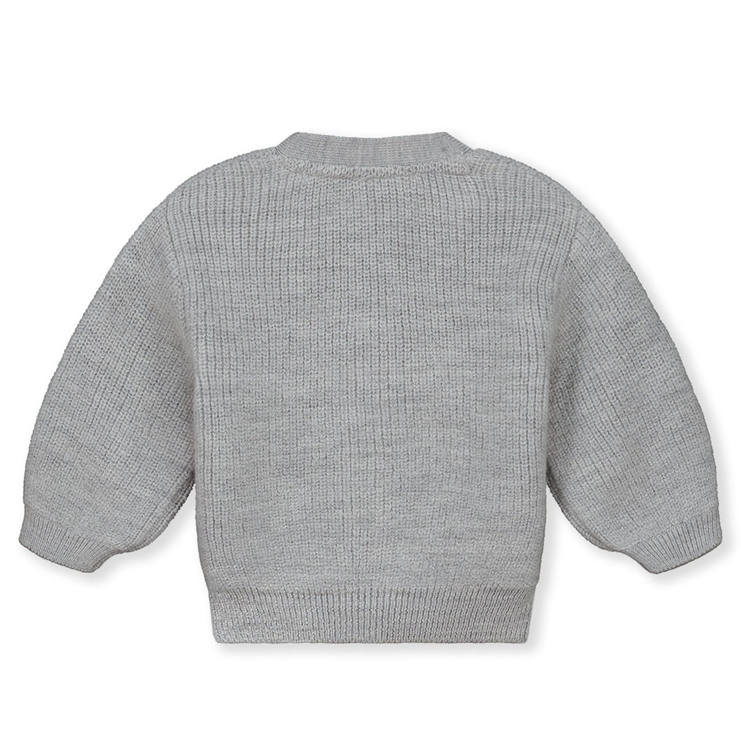 Gray Label gebreid wollen baby vest - Grey Melange